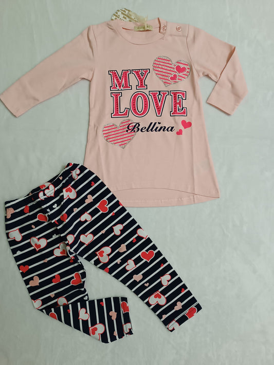 Conjunto de 2 piezas Camiseta + Leggings