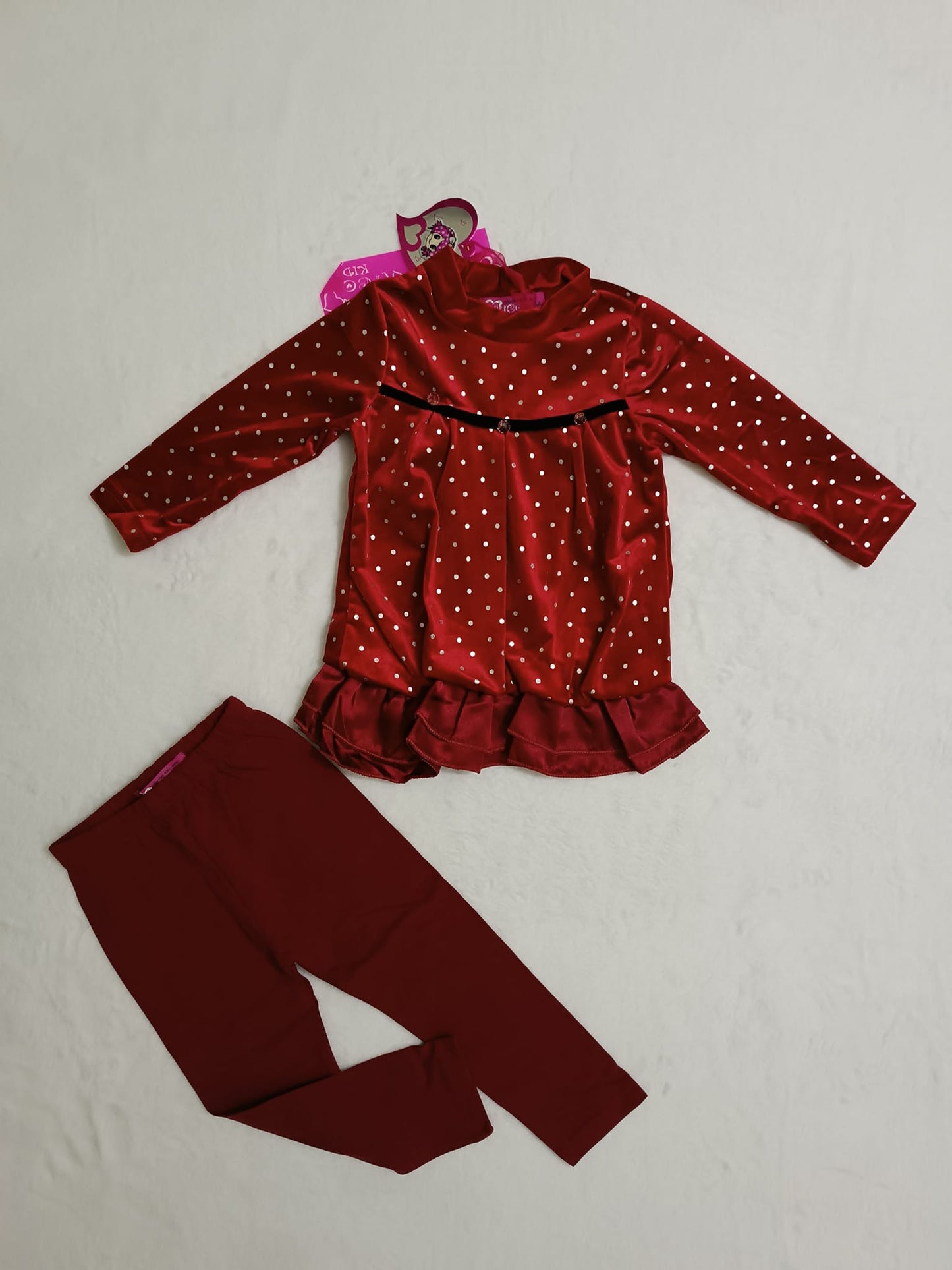 Conjunto Invernal de 2 Piezas Camiseta + Leggings