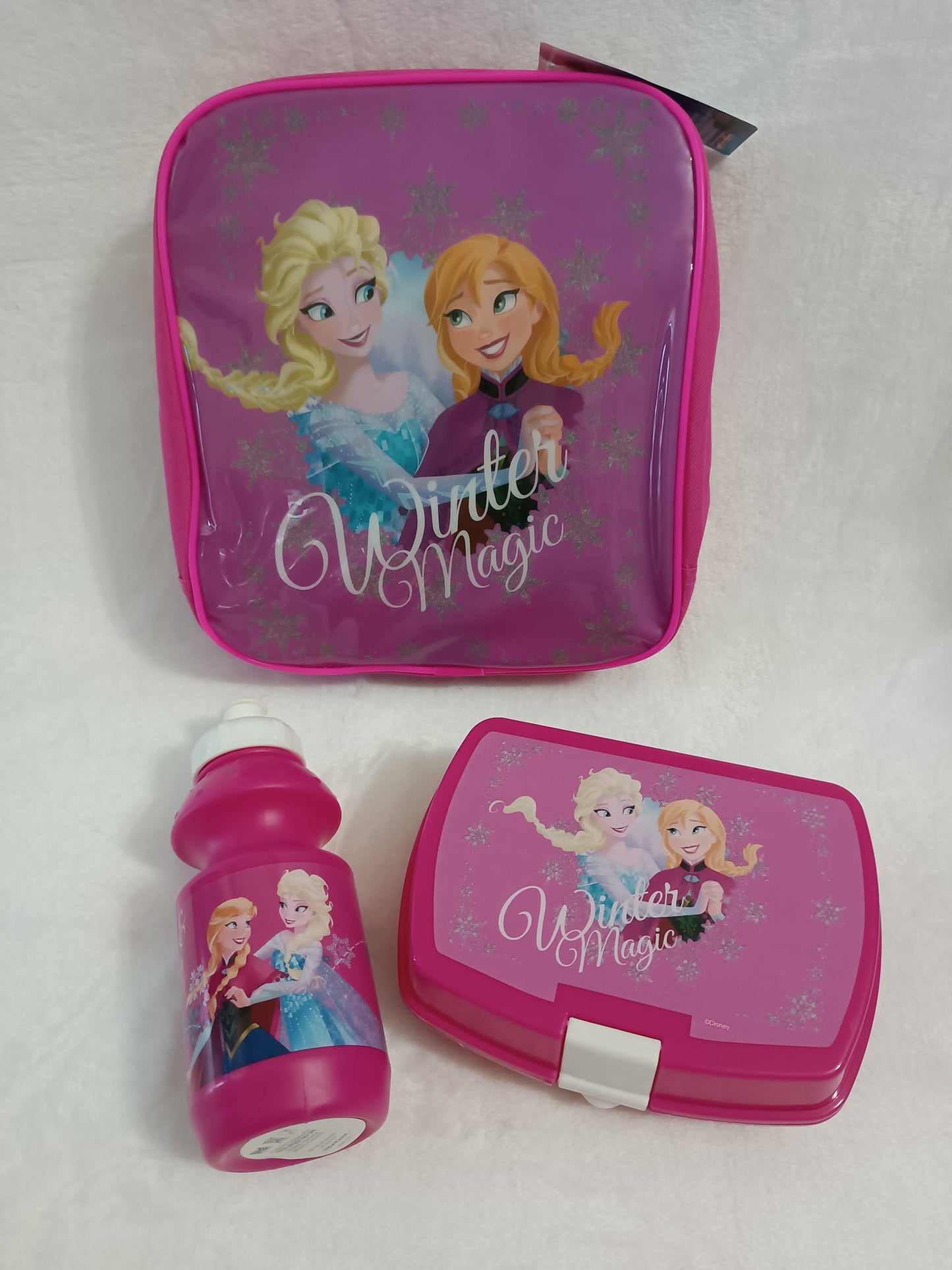 Pack Sandwichera + Botella 380 ml + Bolso Disney Frozen