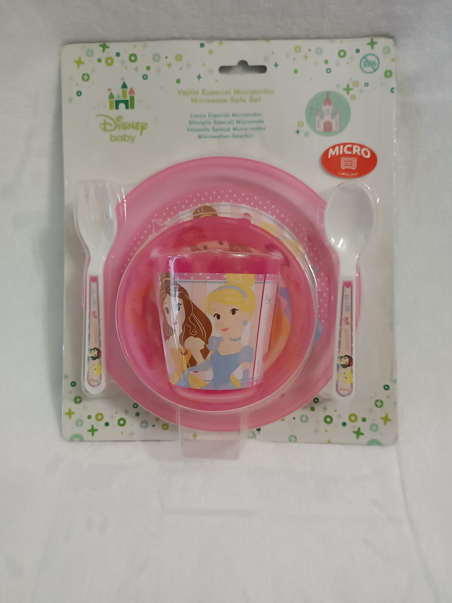 set vajilla de 5 piezas  Princesas Disney