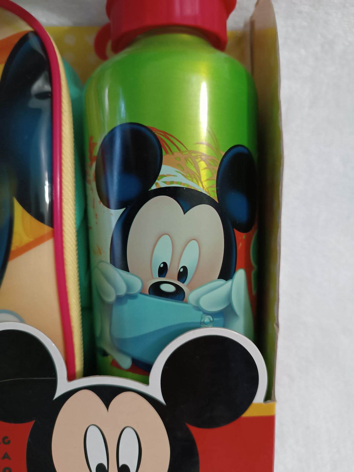 Pack  Botella en aluminio 400 ml + Bolsa Esotermica  Disney Mickey