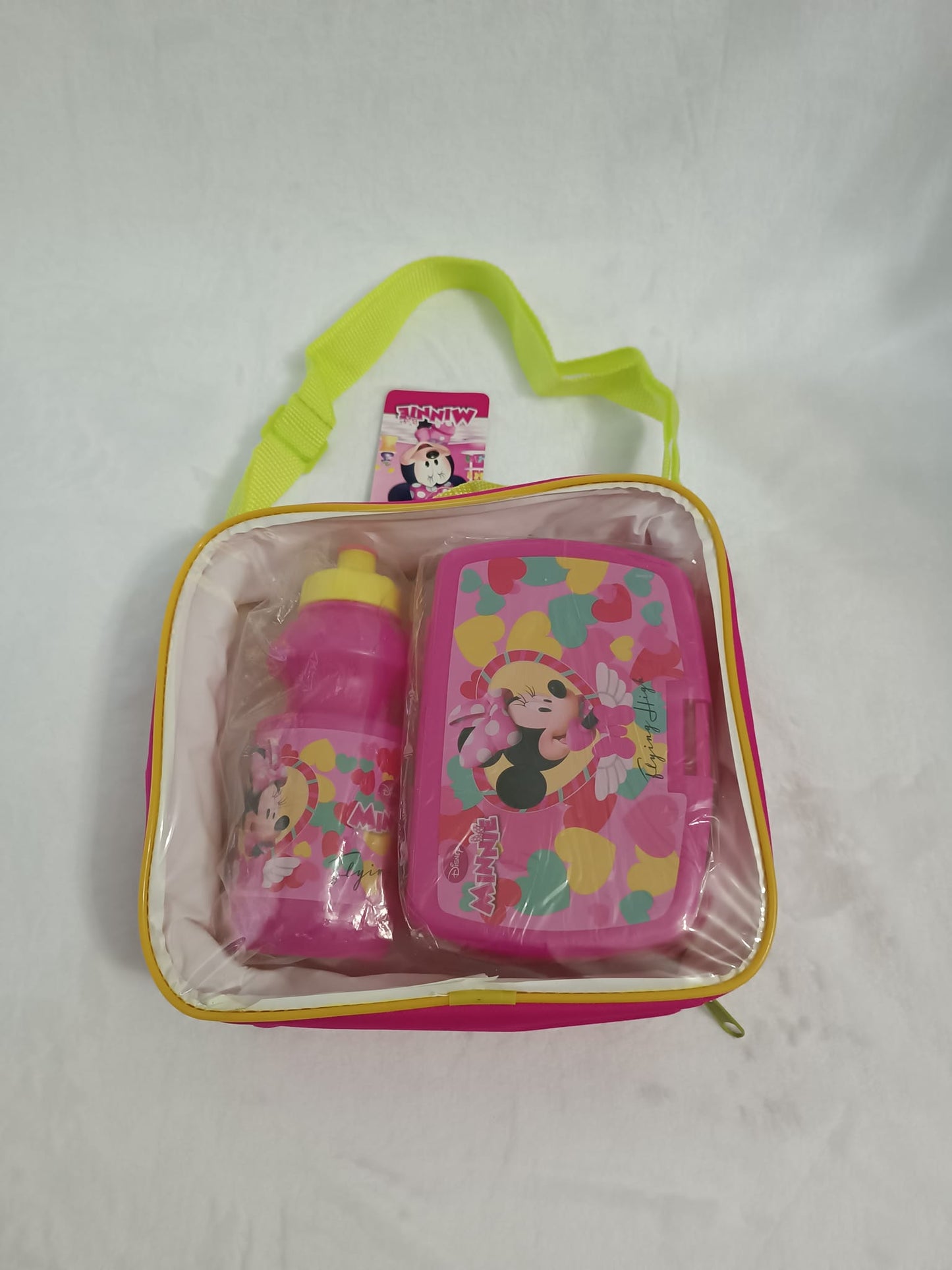 Pack Sandwichera + Botella 380 ml + Bolso Disney Minnie