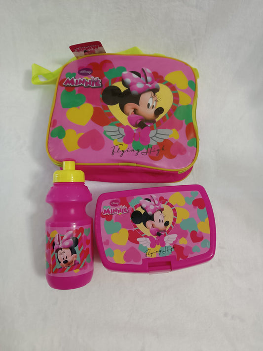 Pack Sandwichera + Botella 380 ml + Bolso Disney Minnie