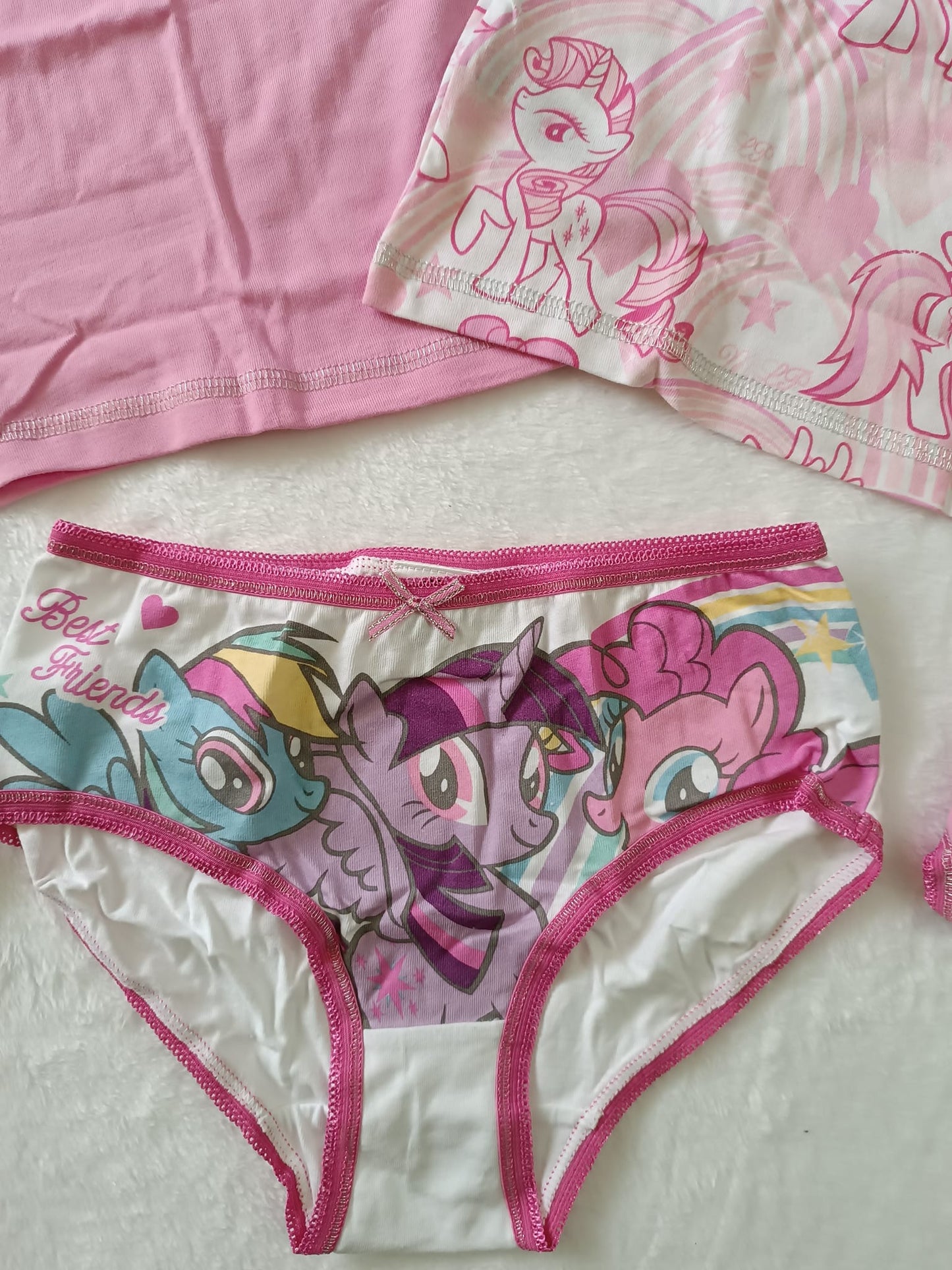 Pack de 5 piezas , 2 Camisetas + 3 Slip My Little Pony