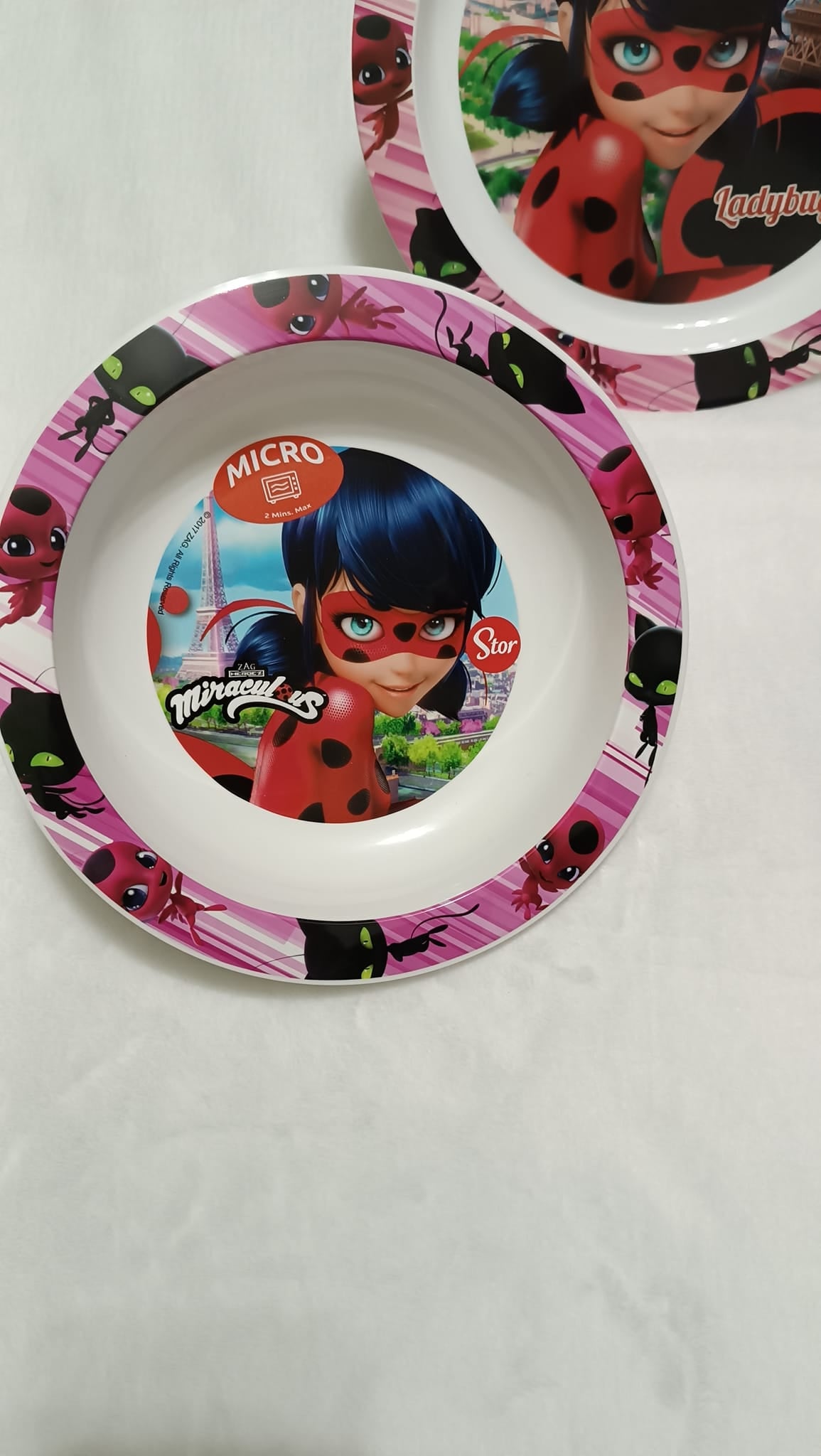 Set Vajilla  Ladybug para Microondas