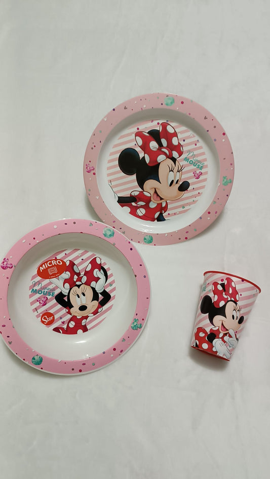 Set Vajilla  Minnie Disney  para Microondas