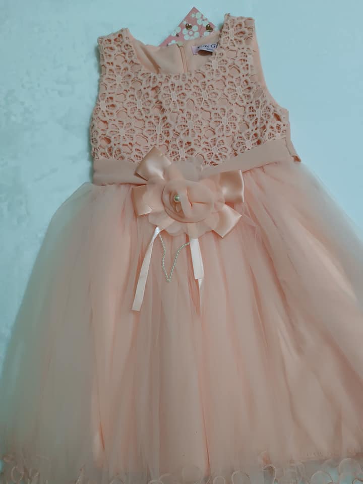 Vestido con Encaje y Tulle