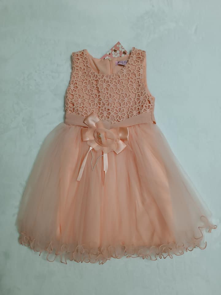 Vestido con Encaje y Tulle