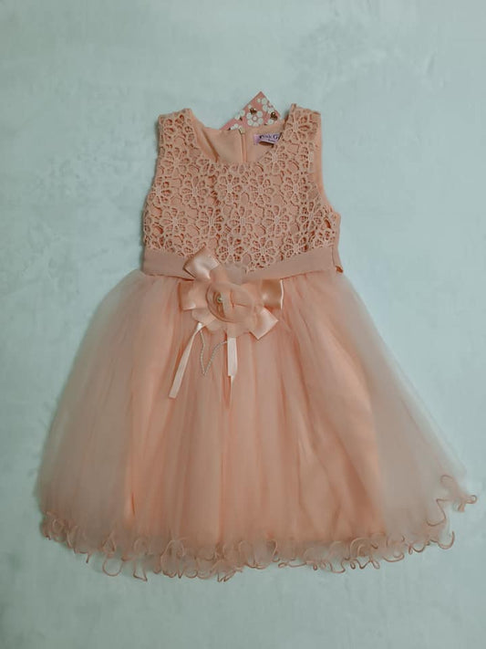 Vestido con Encaje y Tulle