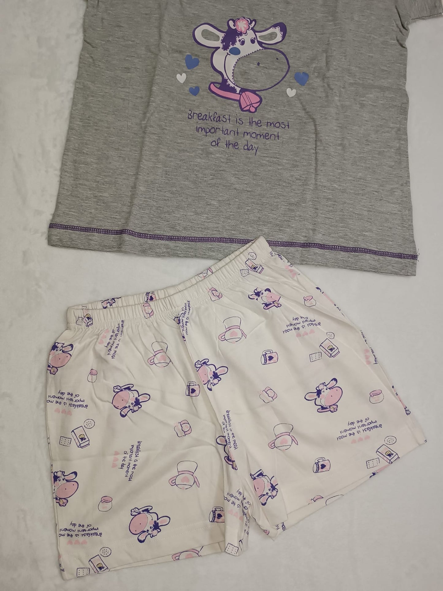 Pijama con Diseños Vaquitas