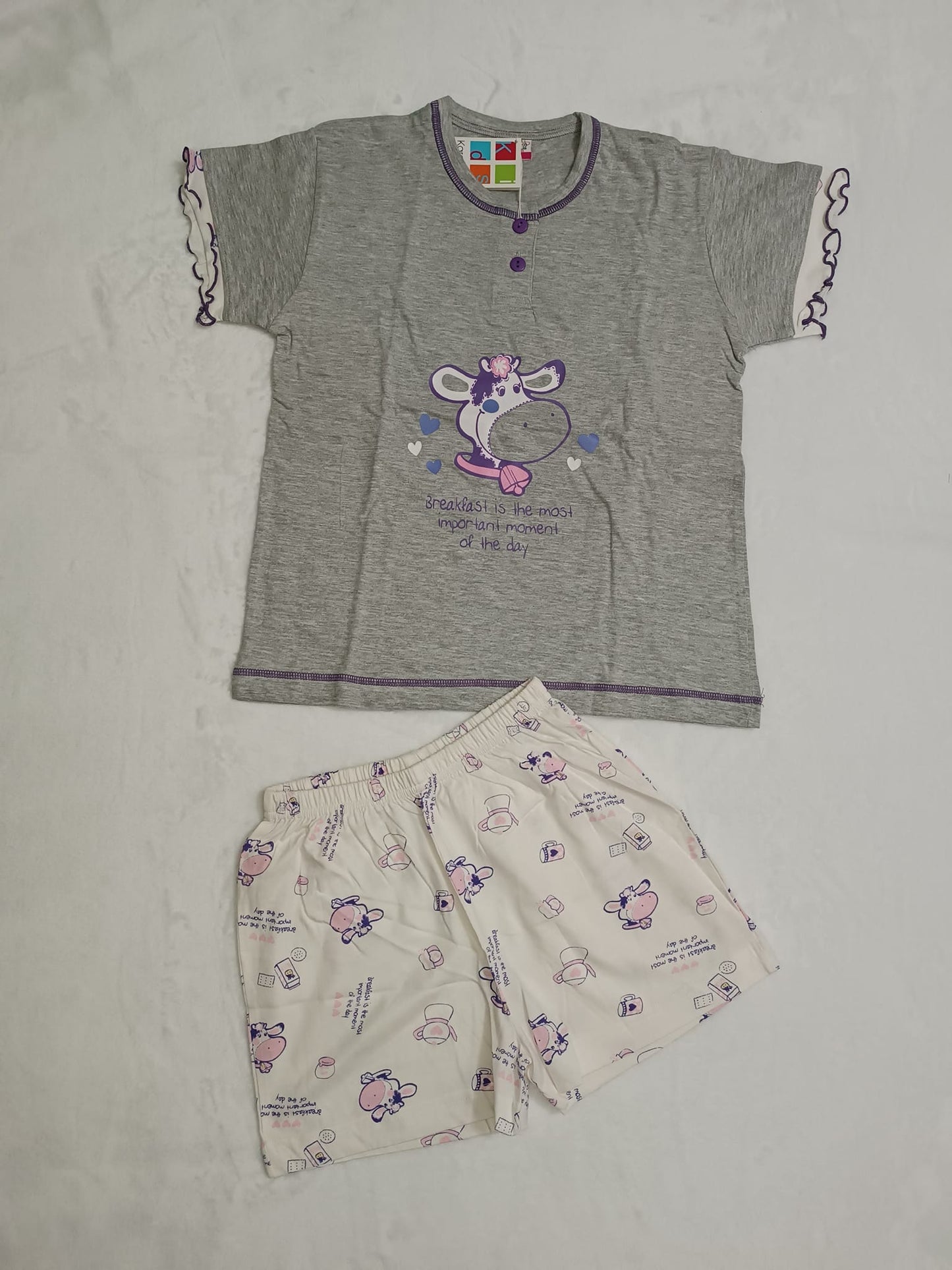 Pijama con Diseños Vaquitas