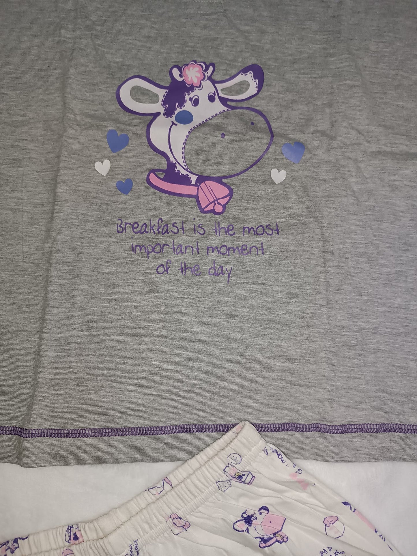 Pijama con Diseños Vaquitas