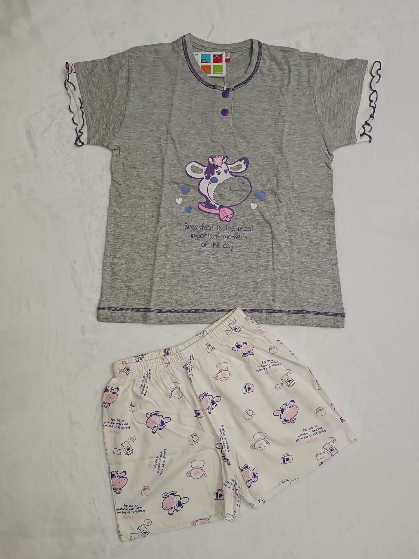 Pijama con Diseños Vaquitas