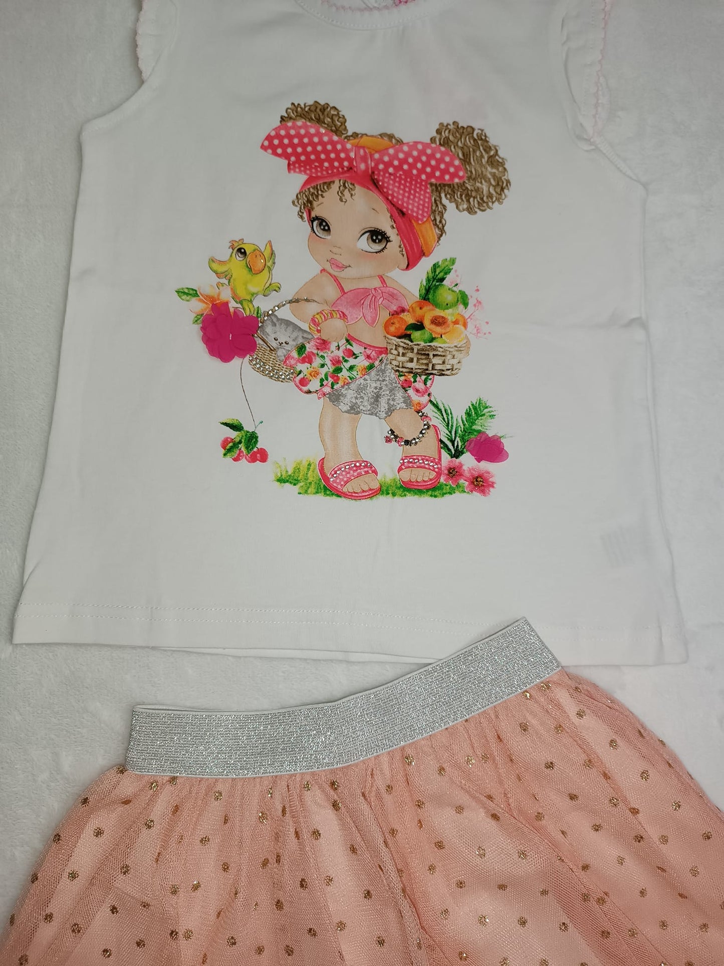 Conjunto Niña con Flores